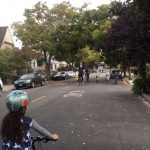 Biking on the Shafter Ave Slow Streets in Oakland, CA