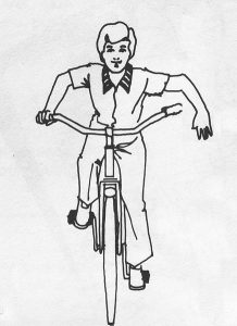 Bike laws: Bicycle hand signal image via Wikipedia