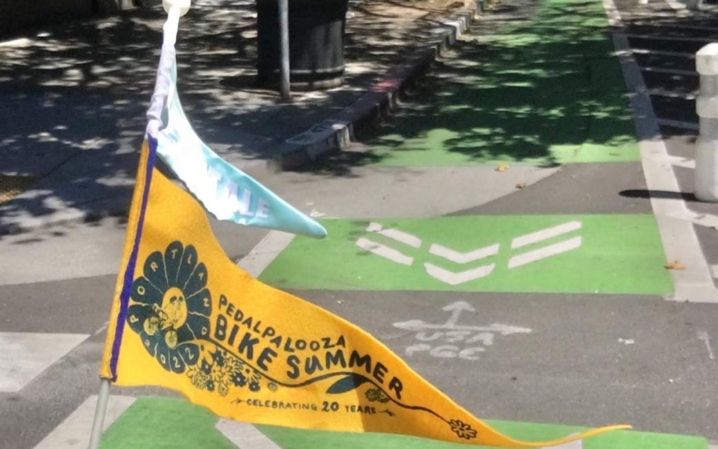Flags for bicycles: A Pedalpalooza Pennant