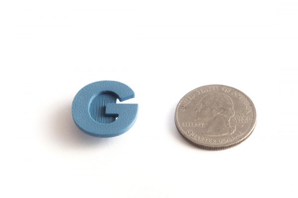 Letter G spoke decoration for bicycle wheels