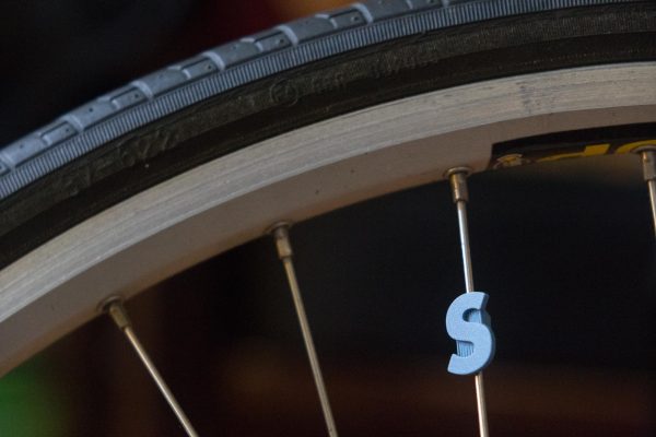 Bike letter S spoke decoration bead for wheels