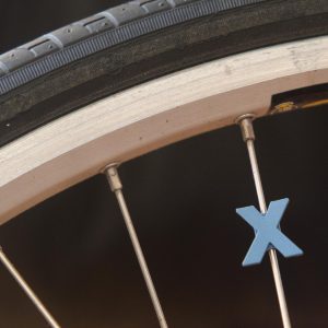 X bike wheel spoke decoration (like spoke beads but stationary)