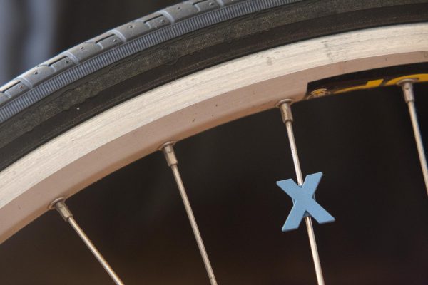 X bike wheel spoke decoration (like spoke beads but stationary)