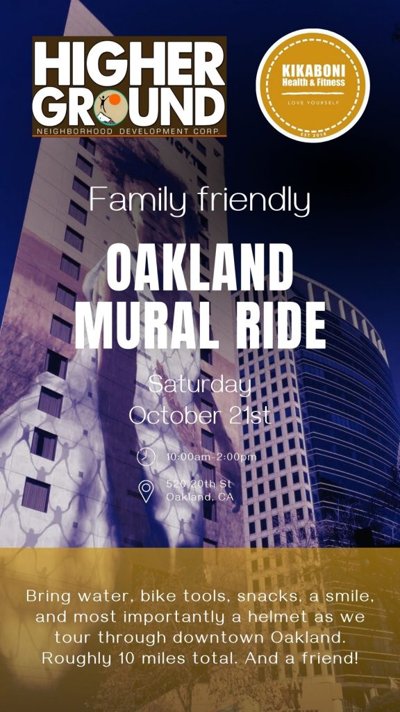 Oakland Mural Bike Ride Flyer