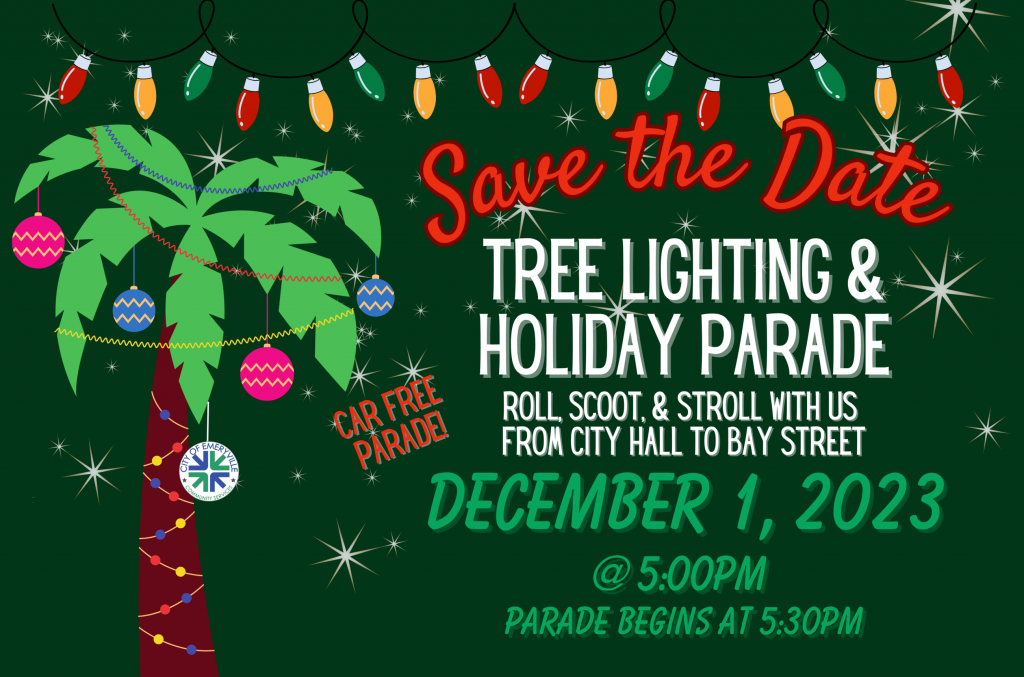 2023 Emeryville Tree Lighting and Car-free Holiday Parade
