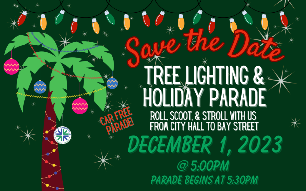 2023 Emeryville Tree Lighting and Car-free Holiday Parade