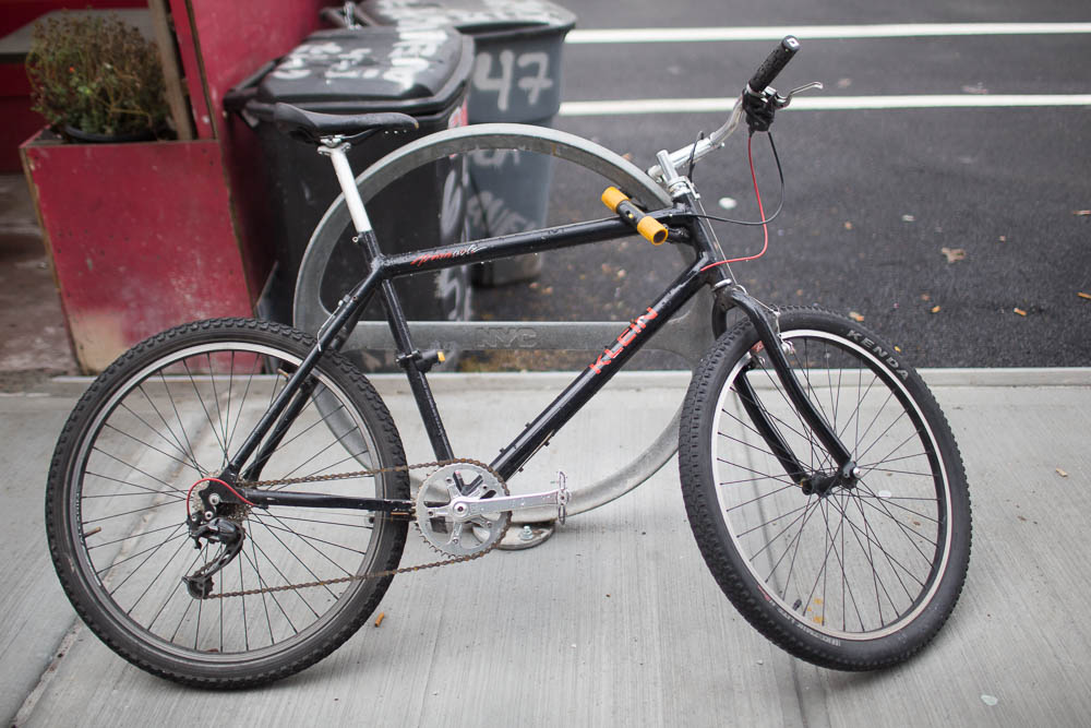 Vintage upgraded Klein Pinnacle bike seen on the streets of New York